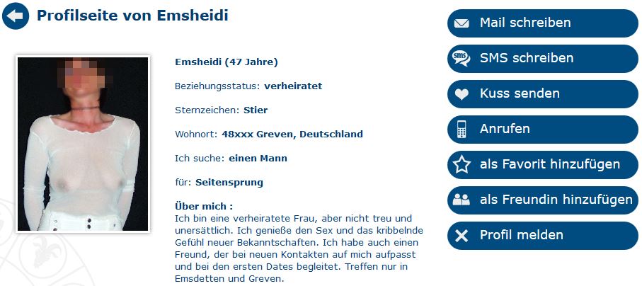 Geile MILF sucht Sexdates